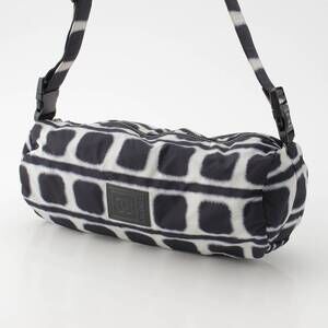 Chanel Boston Shoulder Sport White Line Black Bag
